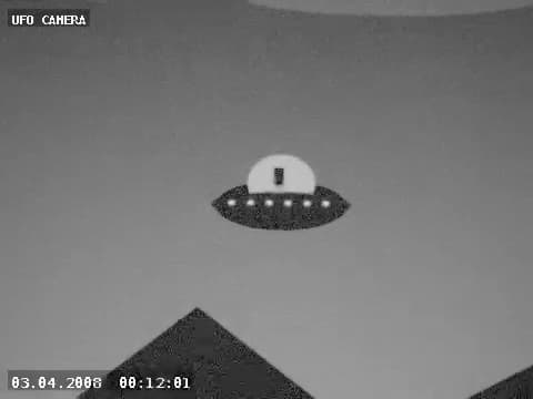 Government Leak effect applied to a flying saucer test scene